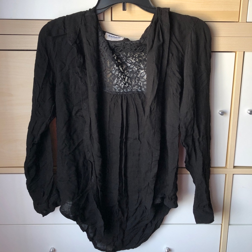 Black Button Up Cardigan